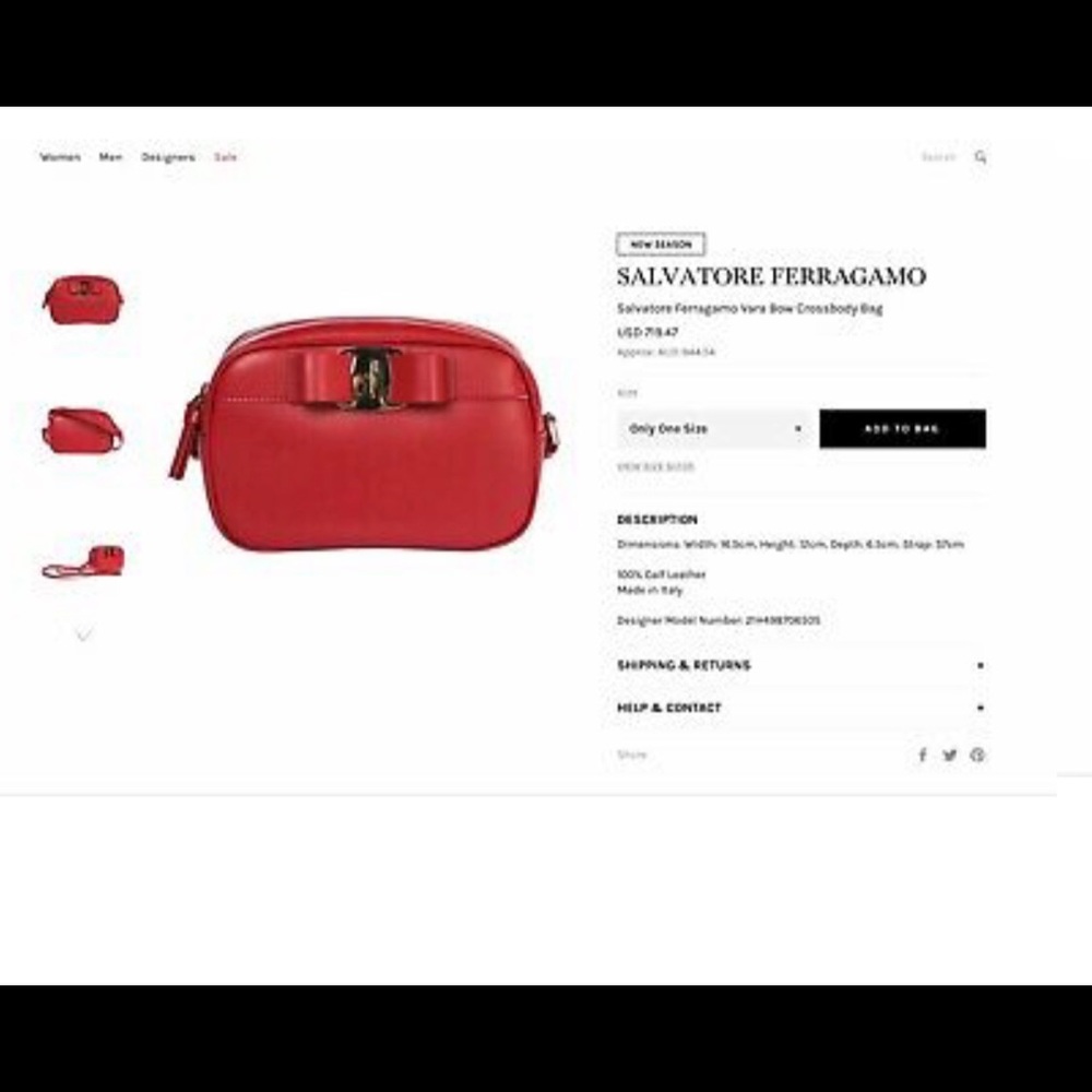 Salvatore Ferragamo vara bow crossbody bag - Picture 6 of 6